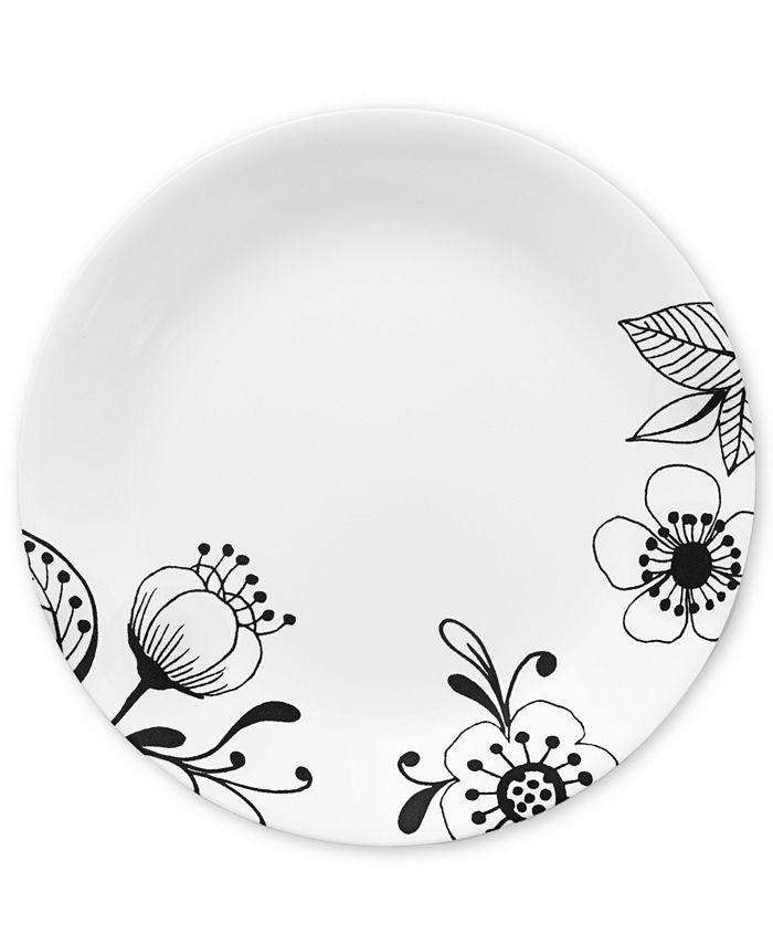 Corelle Inked Poppy 12Piece Dinnerware Set, Service for 4 Macy's