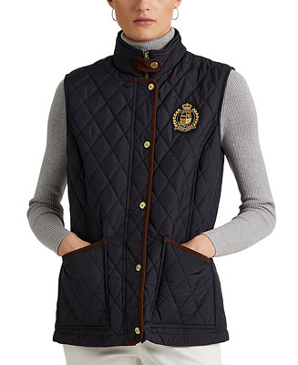 Stop by mineral Energize Lauren Ralph Lauren Women's Crest Quilted Vest & Reviews - Coats & Jackets  - Women - Macy's