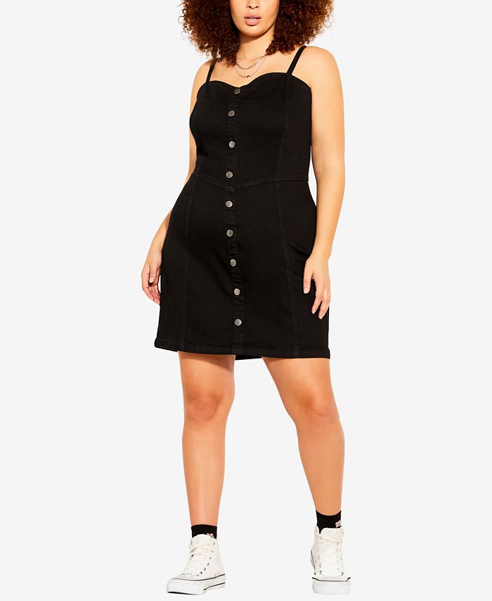 City chic outlet pinafore dress