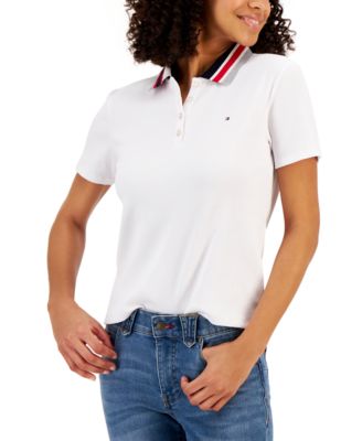 Tommy Hilfiger Women's Striped-Collar 