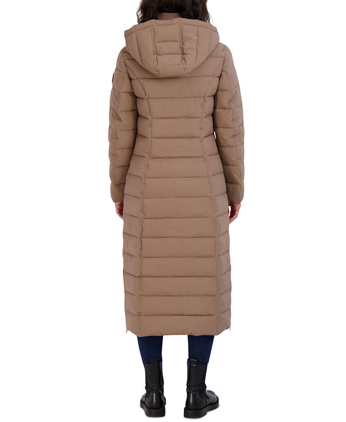 Nautica Women's Hooded Maxi Puffer Coat & Reviews Coats & Jackets