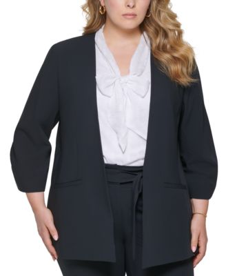 calvin klein plus size blazer