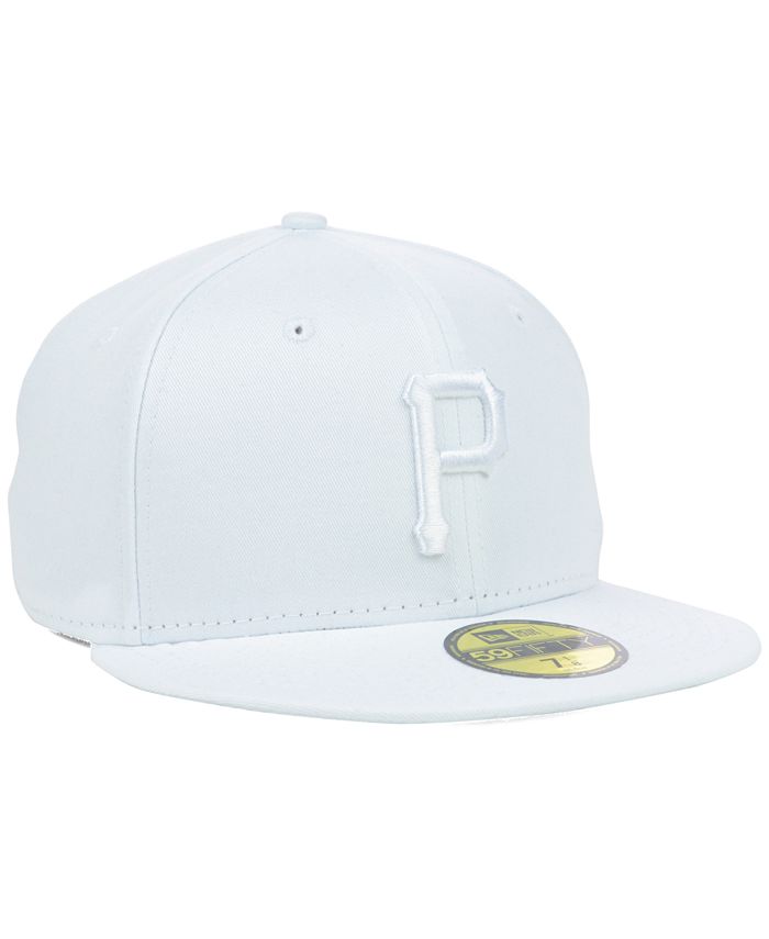 New Era Pittsburgh Pirates White-On-White 59FIFTY Cap - Macy's