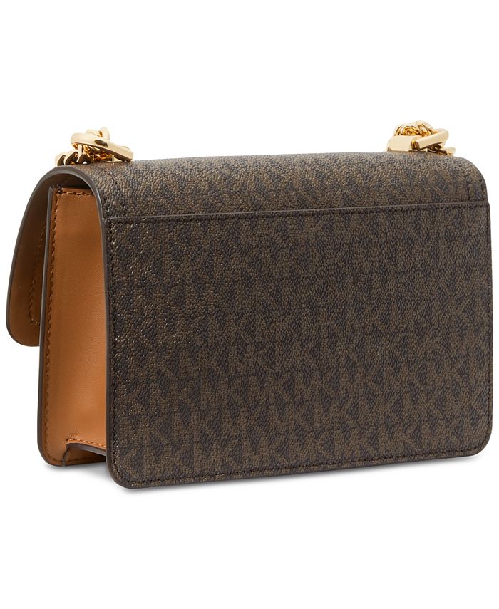 Bolso Clutch Michael Kors Heather Mini En Cuero Verde Oliva - Perfecto Para El Día A Día