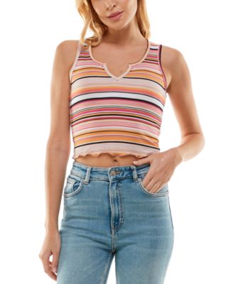No Comment - Juniors' Noch-Neck Tank Top