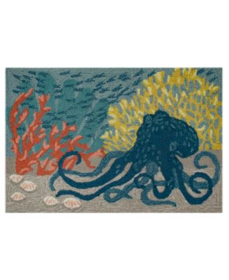 Liora Manne Frontporch Octopus Area Rug In Blue