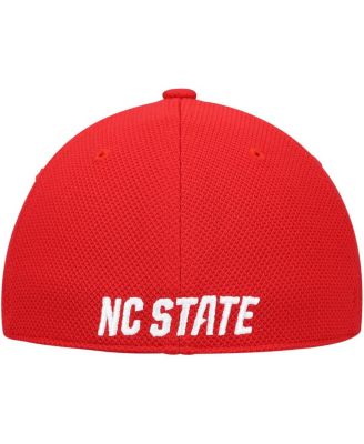 Men's White and Red NC State Wolfpack On-Field Baseball Fitted Hat