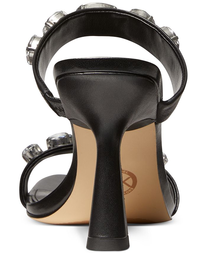 clara jewel embellished satin dress sandals