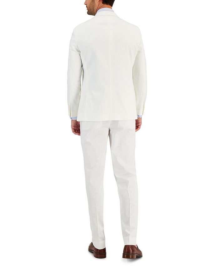 Nautica Men's Modern-Fit Cotton/Linen Blend Suit & Reviews - Suits ...