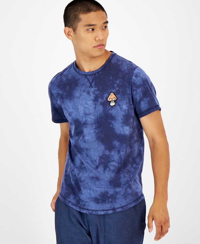 Sun + Stone Men's TieDyed Mushroom Patch Pajama TShirt, Created for Macy's Macy's