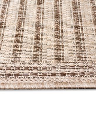 Malibu Simple Border 7'10" x 9'10" Outdoor Area Rug