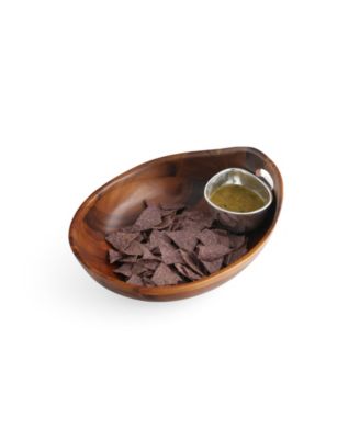 Portables Wood Chip and Dip 2 Piece Set