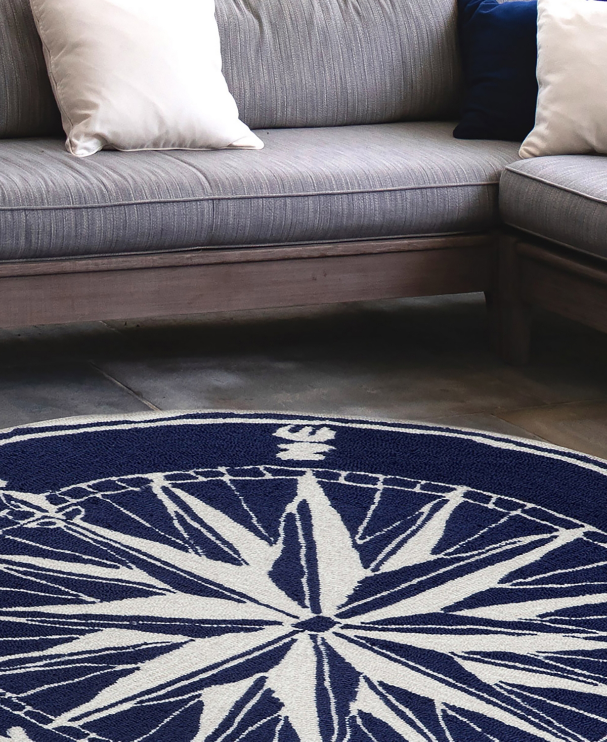 Liora Manne' Frontporch Compass x Outdoor Area Rug