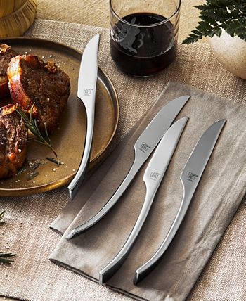 Zwilling J.A. Henckels 4-Pc. Stainless Steel Serrated Mignon Steak Knife Set  - Macy's