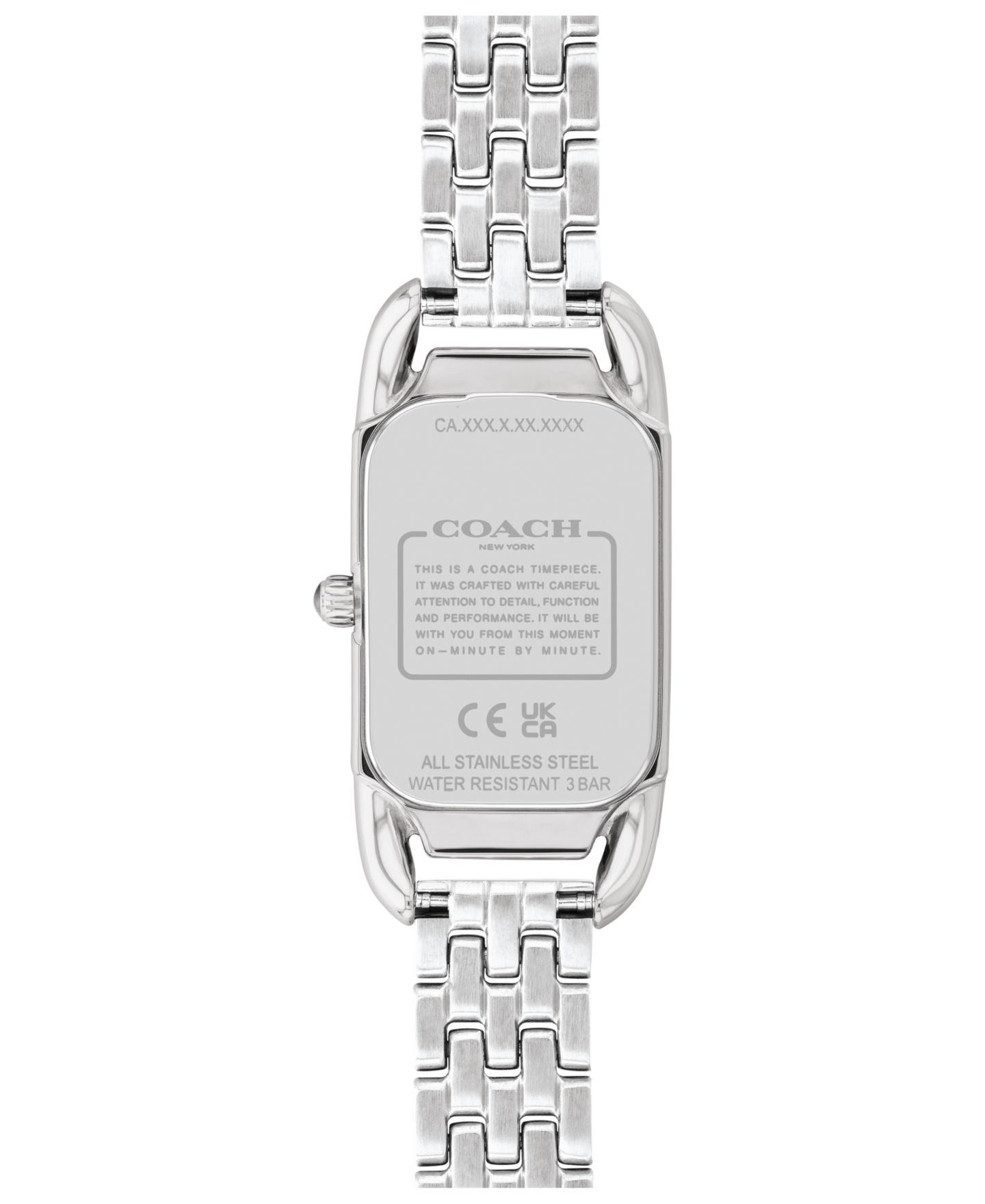 Женские часы COACH Cadie Stainless Steel Bracelet Watch 17.5mmX28.5mm, цвет: Серебряный — фото 3