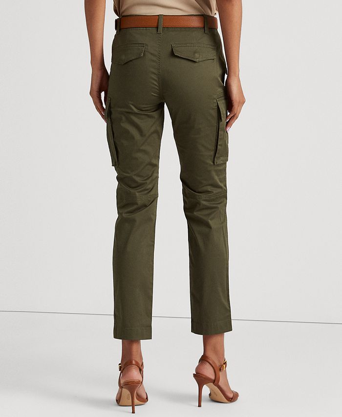 Lauren Ralph Lauren Cotton Sateen Cargo Pants - Macy's