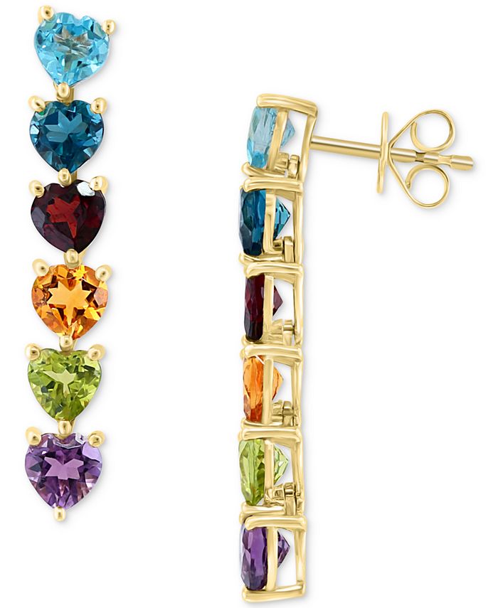 EFFY Collection EFFY® MultiGemstone (57/8 ct. t.w.) Heart Linear Drop