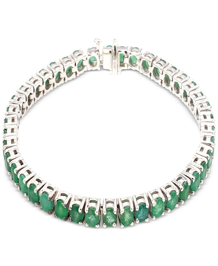 Macy s Emerald Tennis Bracelet 10 1 10 ct. t.w. in Sterling
