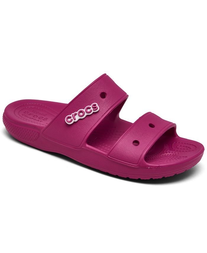 Crocs Women's Classic 2-Strap Slide Sandals from Finish Line & Reviews ...