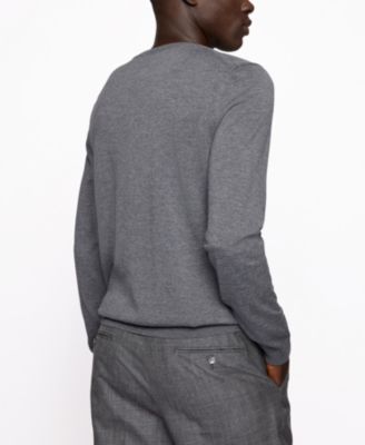 Men's Slim-Fit Merino Wool V-Neck Sweater