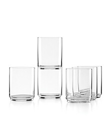 Tuscany Classics Stackable Tall Glasses Set, 6 Piece