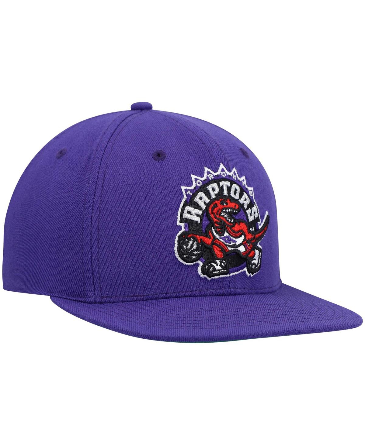 Shop Mitchell & Ness Men's  Purple Toronto Raptors Hardwood Classics Team Ground 2.0 Snapback Hat