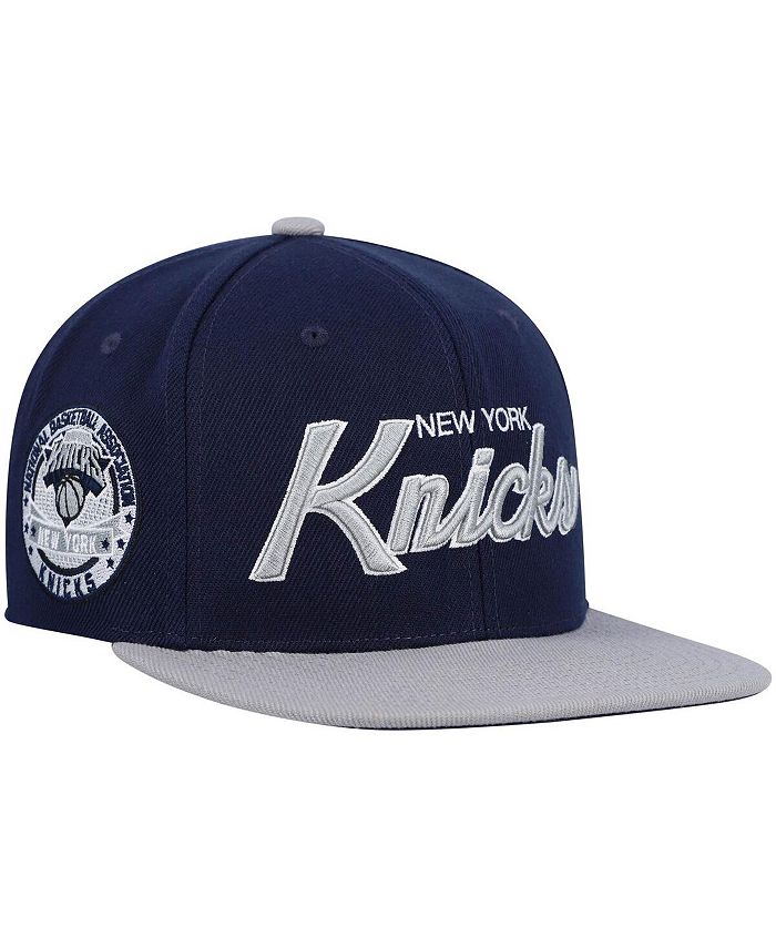 Men's Mitchell & Ness Black/White New York Knicks Snapback