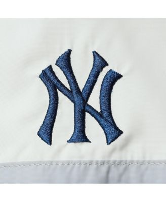 Women's Navy New York Yankees Colorblock Track Raglan Full-Zip Jacket