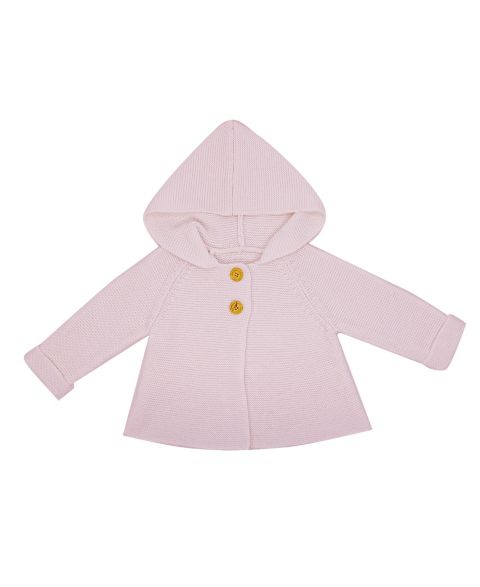 Свитер Baby Mode Signature Long Sleeve Hooded Sweater для девочек-малышей, цвет: Розовый