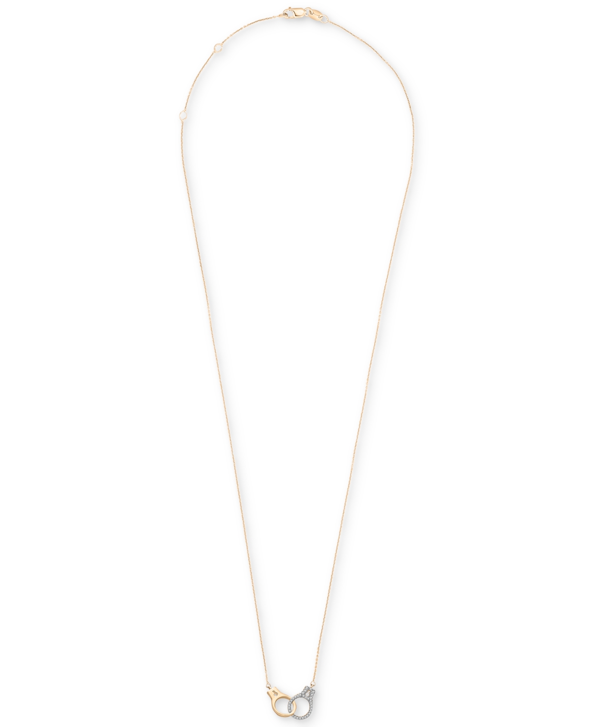 Wrapped Diamond Handcuff Statement Necklace (1/6 ct. t.w.) in 14k Gold, 18