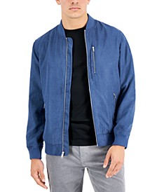Men's Perforated Bomber Jacket, Created for Macy's 