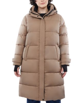 Michael michael kors plus size hooded puffer coat on sale