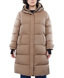 Women's Plus Size Hooded Puffer Coat