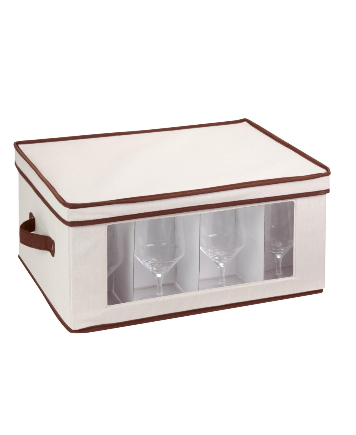 Shop Honey Can Do Canvas Window Storage Box With Lid In Natural