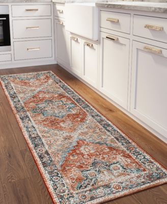 Jericho Washable JC2 2'6" x 10' Runner Area Rug