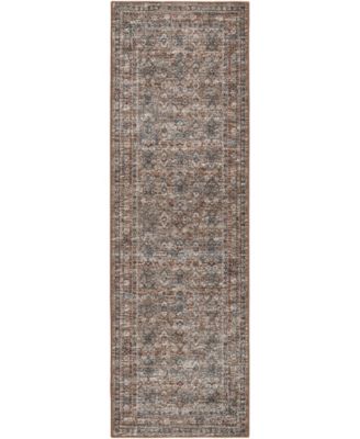 Jericho Washable JC7 2'6" x 10' Runner Area Rug