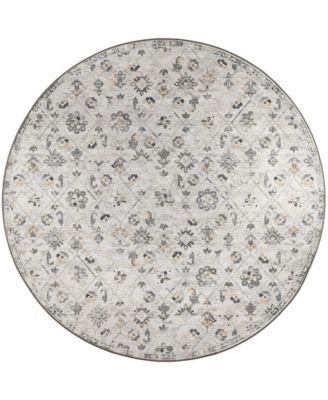 Jericho Washable JC8 4' x 4' Round Area Rug