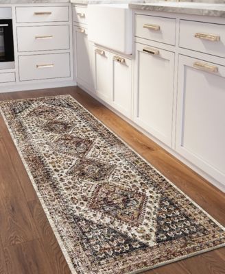Jericho Washable JC9 2'6" x 12' Runner Area Rug