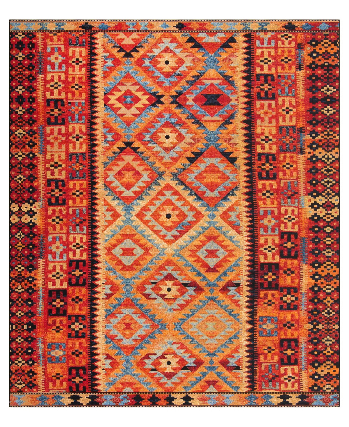 Bayshore Home Oushak Outdoor OUS02 7'10in x 10' Area Rug - Multi