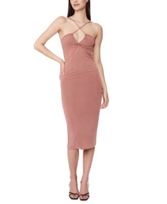 Bardot - Women's Gaia Crisscross-Neck Tie-Back Dress
