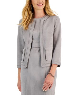 Kasper - Petite Framed Patch-Pocket Jacket