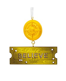 the Polar Express Believe Ticket and Compass Christmas Ornament