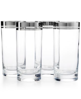 Martha Stewart Collection - Set of 4 Platinum Tumblers