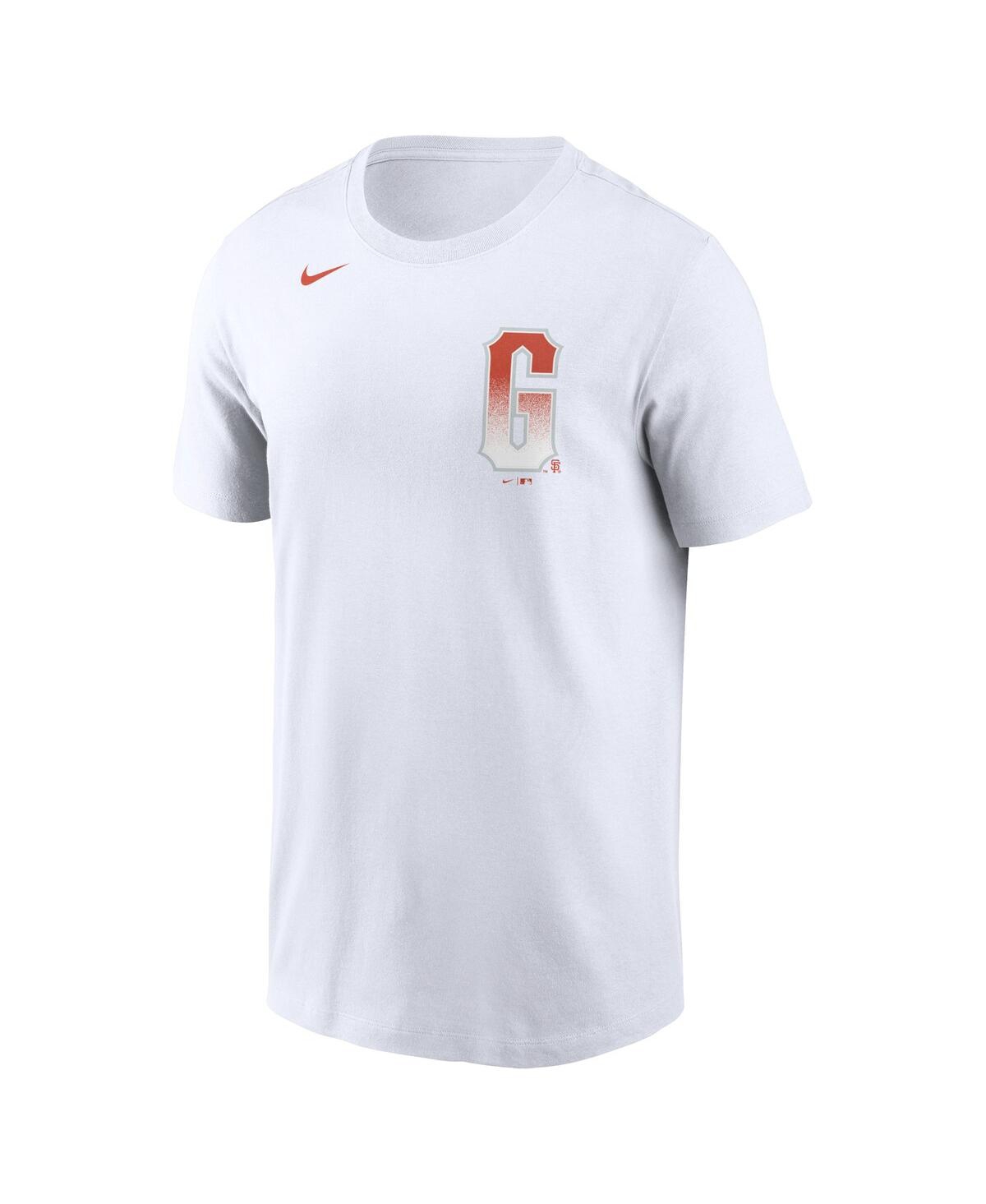 Men's NikeSan Francisco Giants Team City Connect Wordmark T-shirt - White
