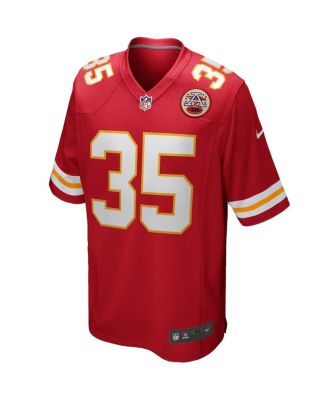 Men's Christian Okoye Red Kansas City Chiefs Game Retired Player Jersey