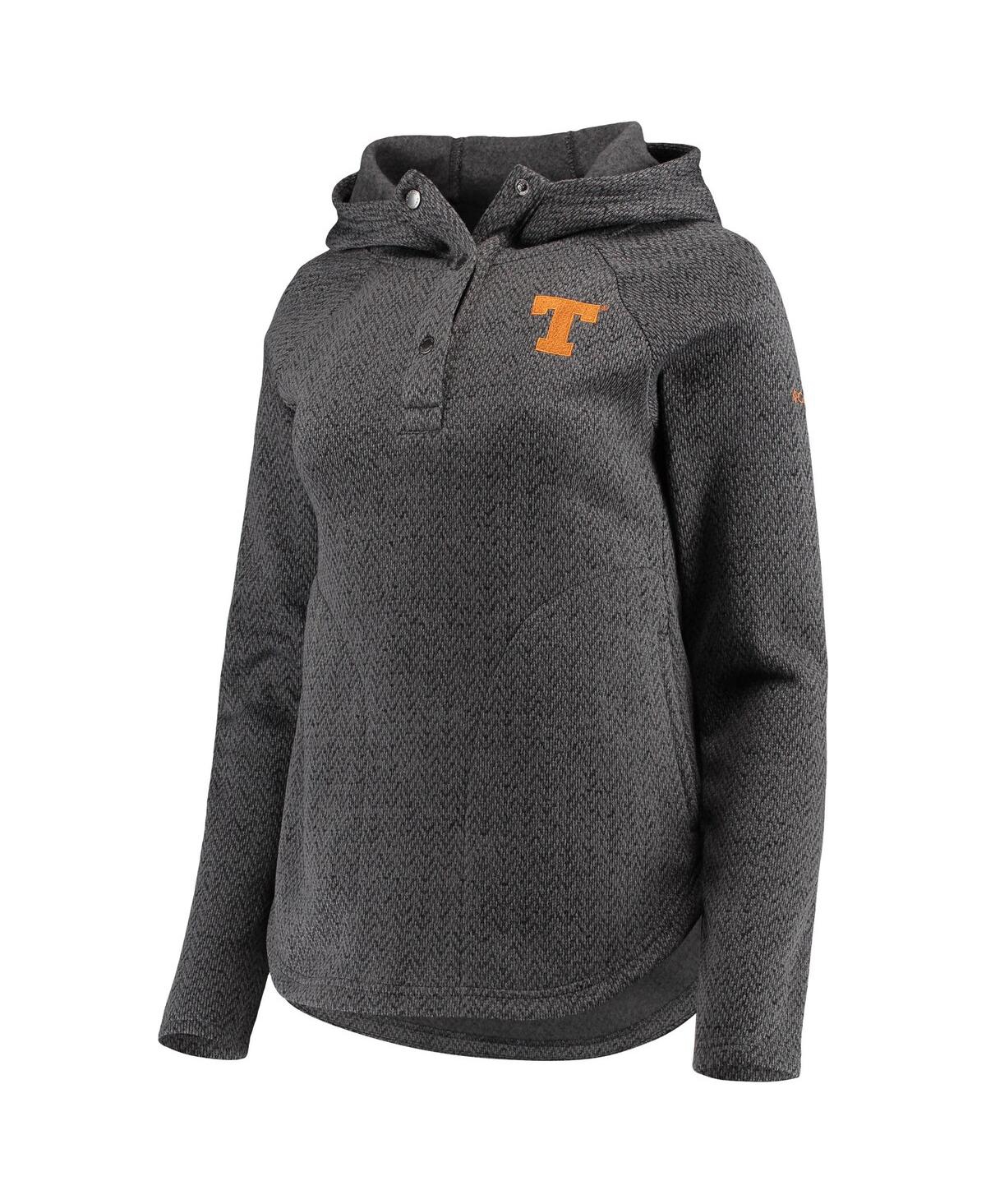 Shop Columbia Women's  Charcoal Texas Longhorns Darling Days Raglan Fleece Pullover Hoodie