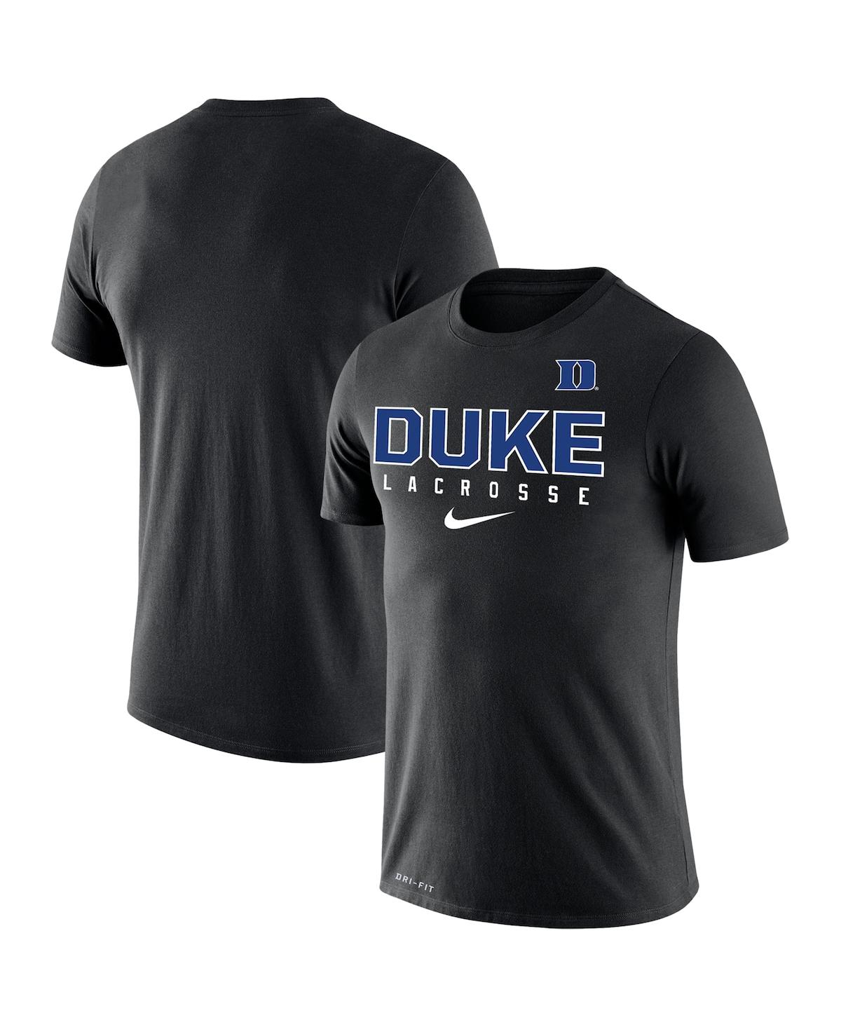 Men's Nike Black Duke Blue Devils Lacrosse Legend 2.0 Performance T-shirt