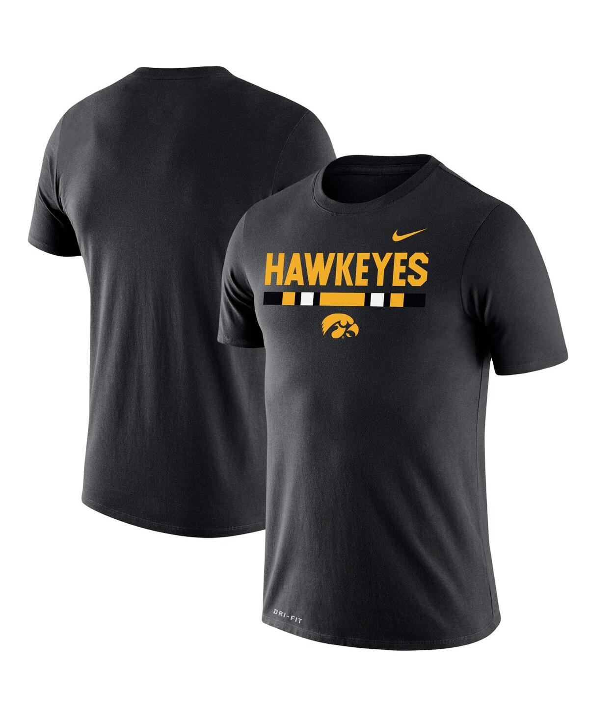 Men's Nike Black Iowa Hawkeyes Team Dna Legend Performance T-shirt
