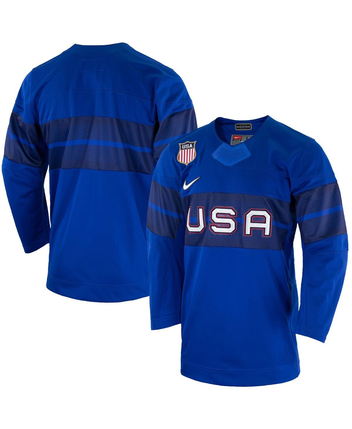 Men's NikeTeam Usa Hockey 2022 Winter Olympics Collection Jersey - Royal