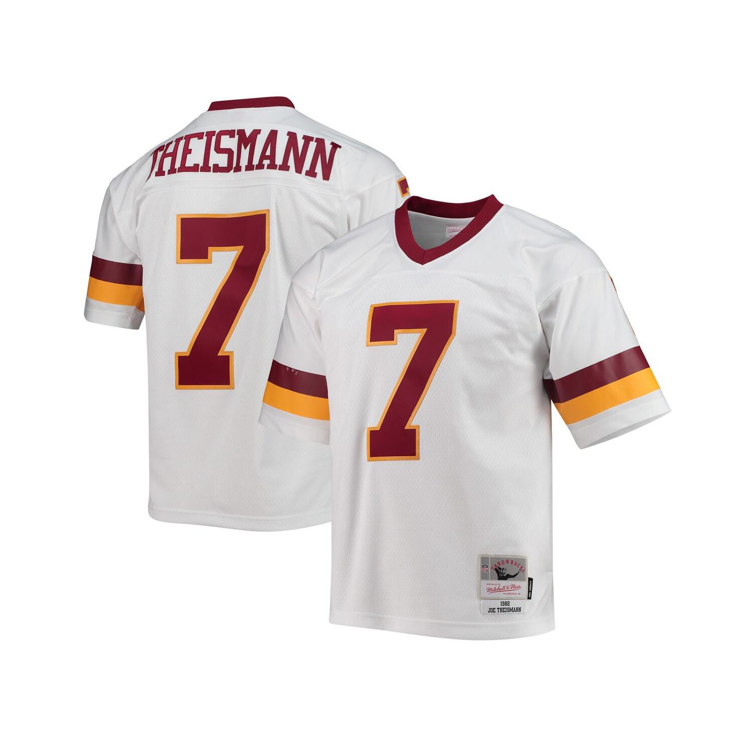 Men's Joe Theismann White Washington Football Team 1982 Legacy Replica Jersey